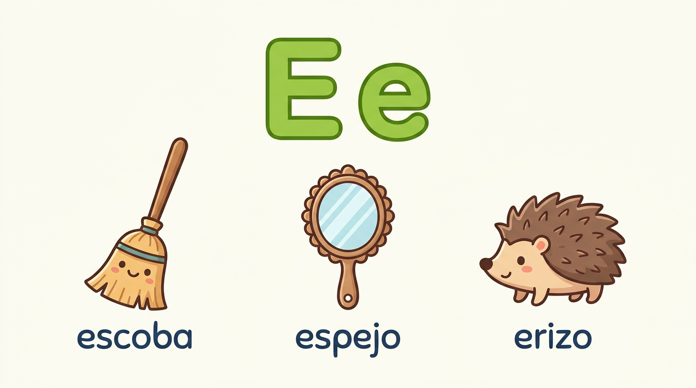 La letra E