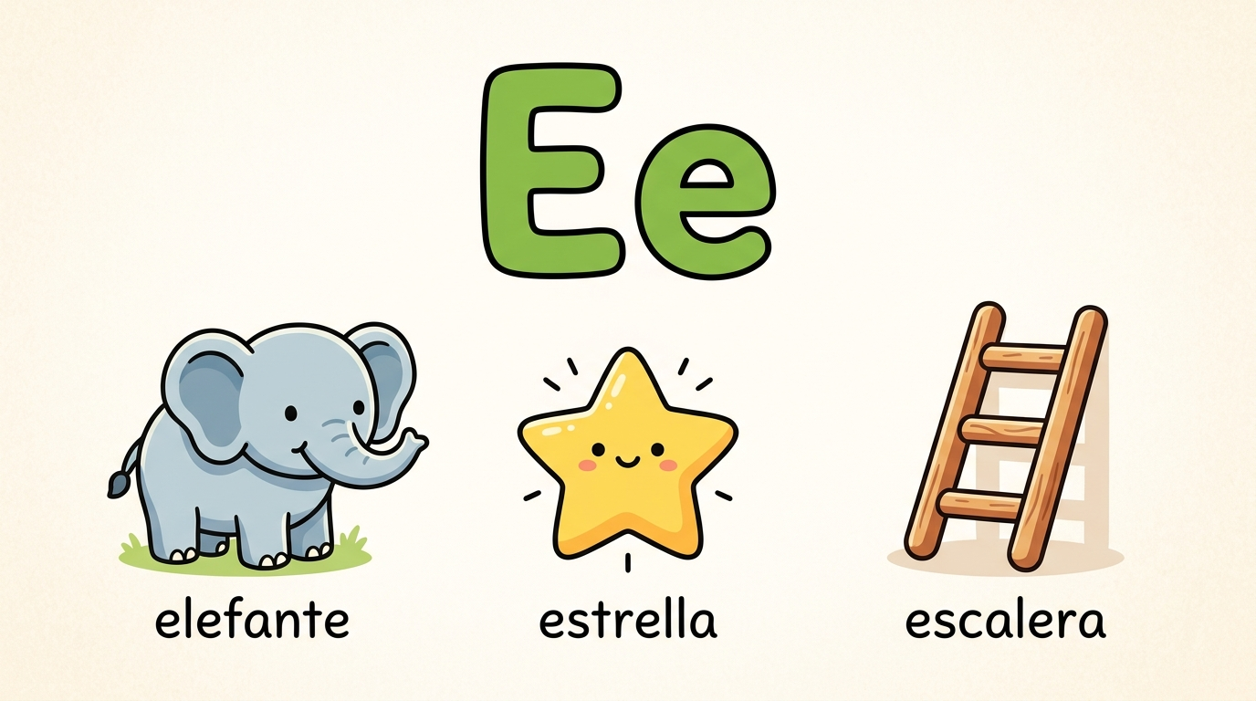 La letra E