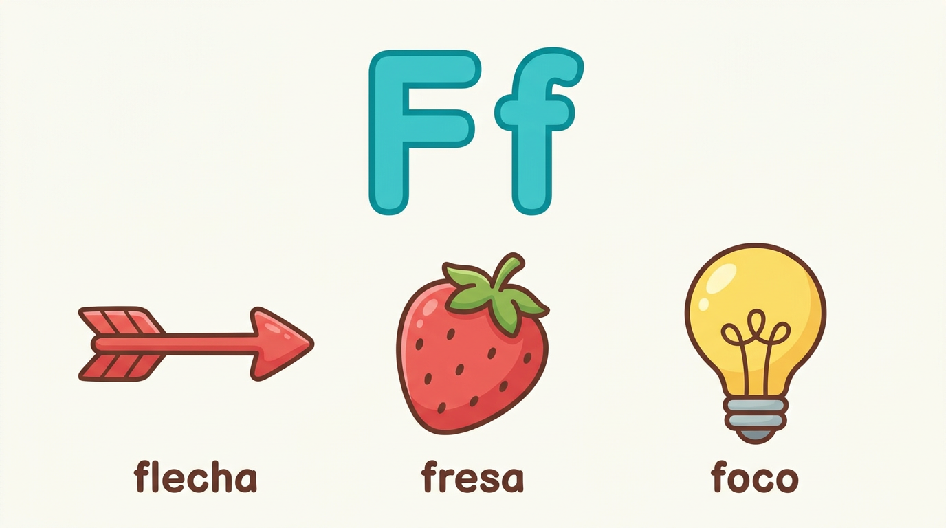 La letra F de foca