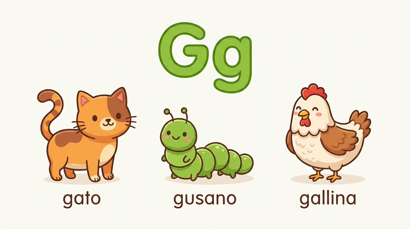 La letra G de gato