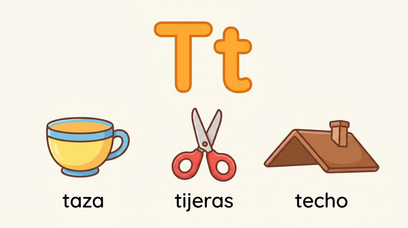 La letra T de tía
