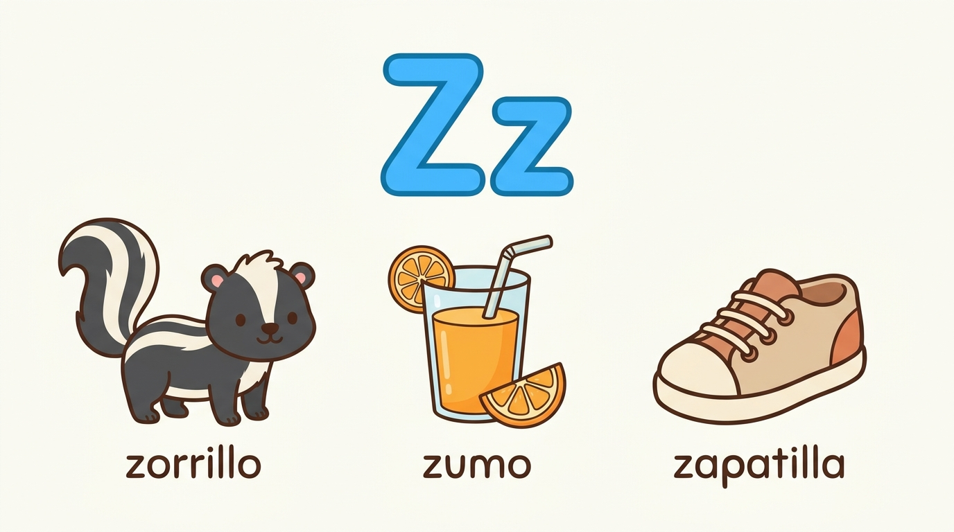 La letra Z de zapato